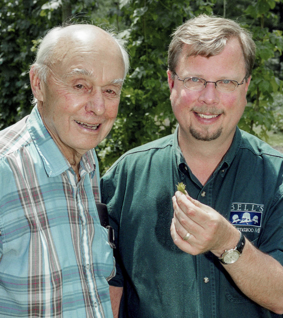 Bell with Paul H. Todd '42 in 2006 