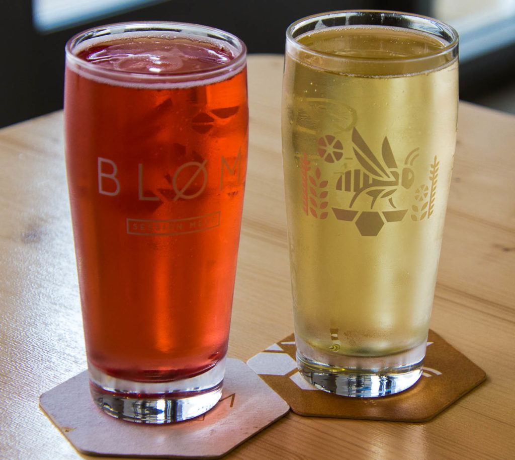 A selection of Blom's thirst-quenching meads and ciders