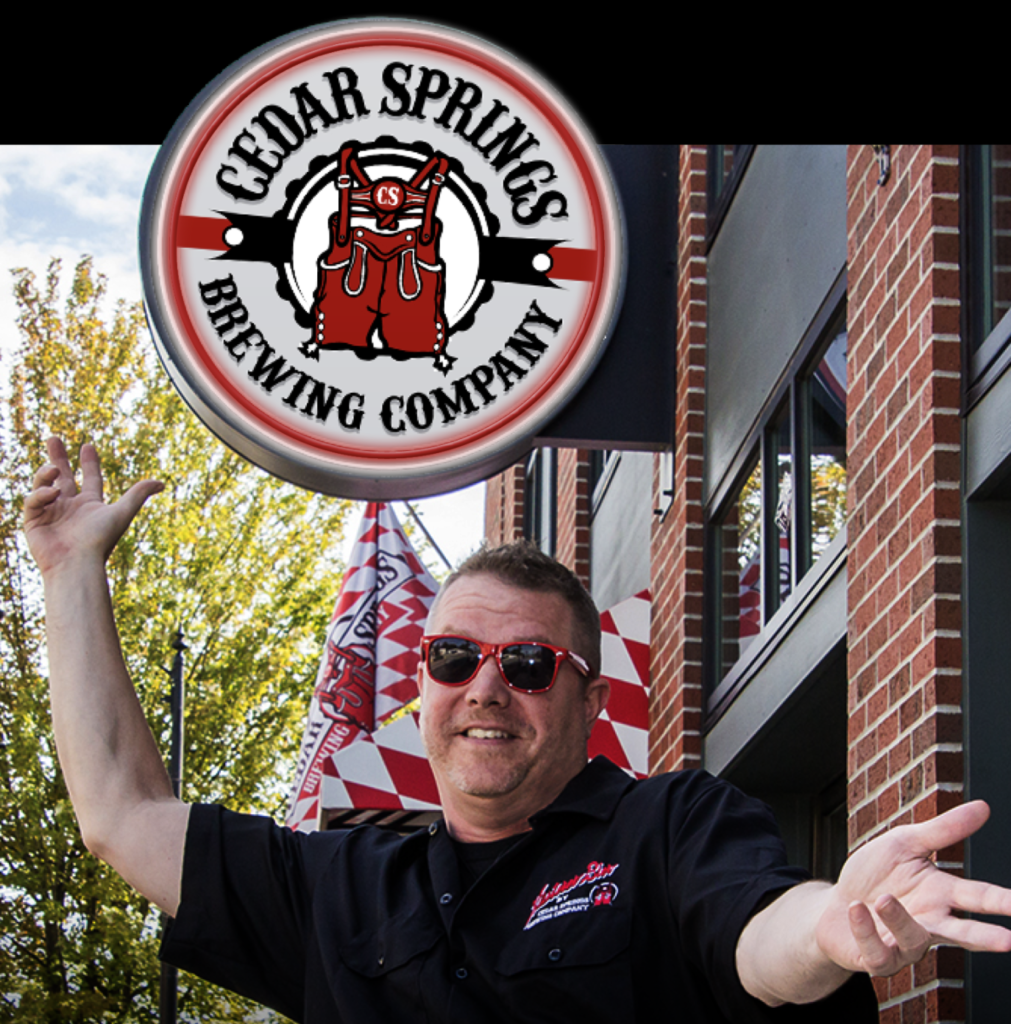 David Ringler 92 is the founder of Cedar Springs Brewing and its resident Director of Happiness