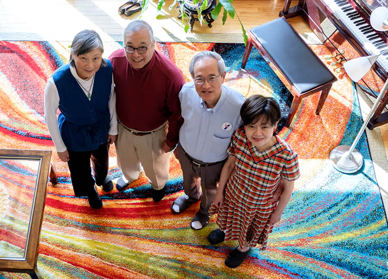 Chung Wu ’66 (second from right, with wife Hing