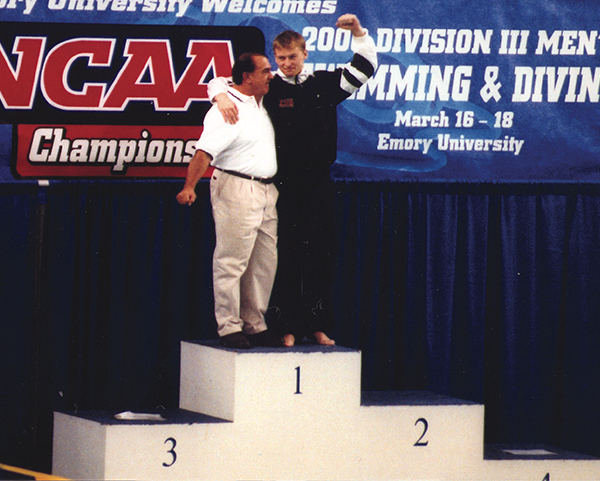 NCAAs podium with Bramble and Gorton