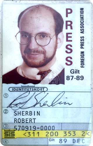 Sherbin's Swedish Press pass 