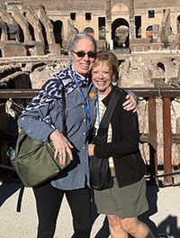 Fran DuRivage ’83 and Ann Wilson ’83 in Italy