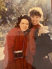 Fran DuRivage ’83 and Ann Wilson ’83 as students