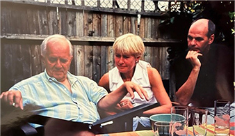 Tom Franke with Irene and Olaf Wells