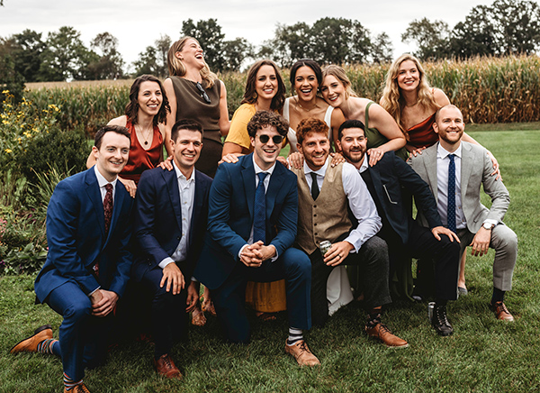 Group photo of K alum at the Greenstone-Simic wedding
