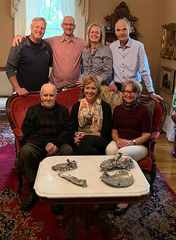 Robin, Olaf, Irene and Andrea Wells with Kelly and Patty Williams and Tom Franke