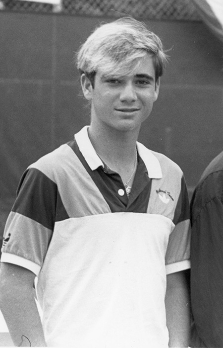 Andre Agassi in 1985