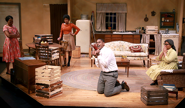 K's 2017 production of Raisin in the Sun, featuring Quincy Isaiah '17 as Walter Lee Younger.