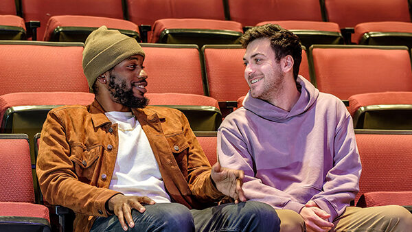 Quincy Isaiah '17 and Adam Edery '19, engage with students on campus, discussing social justice in the entertainment industry and screening their independent film, Grassland, at the Arcus Center for Social Justice Leadership. 