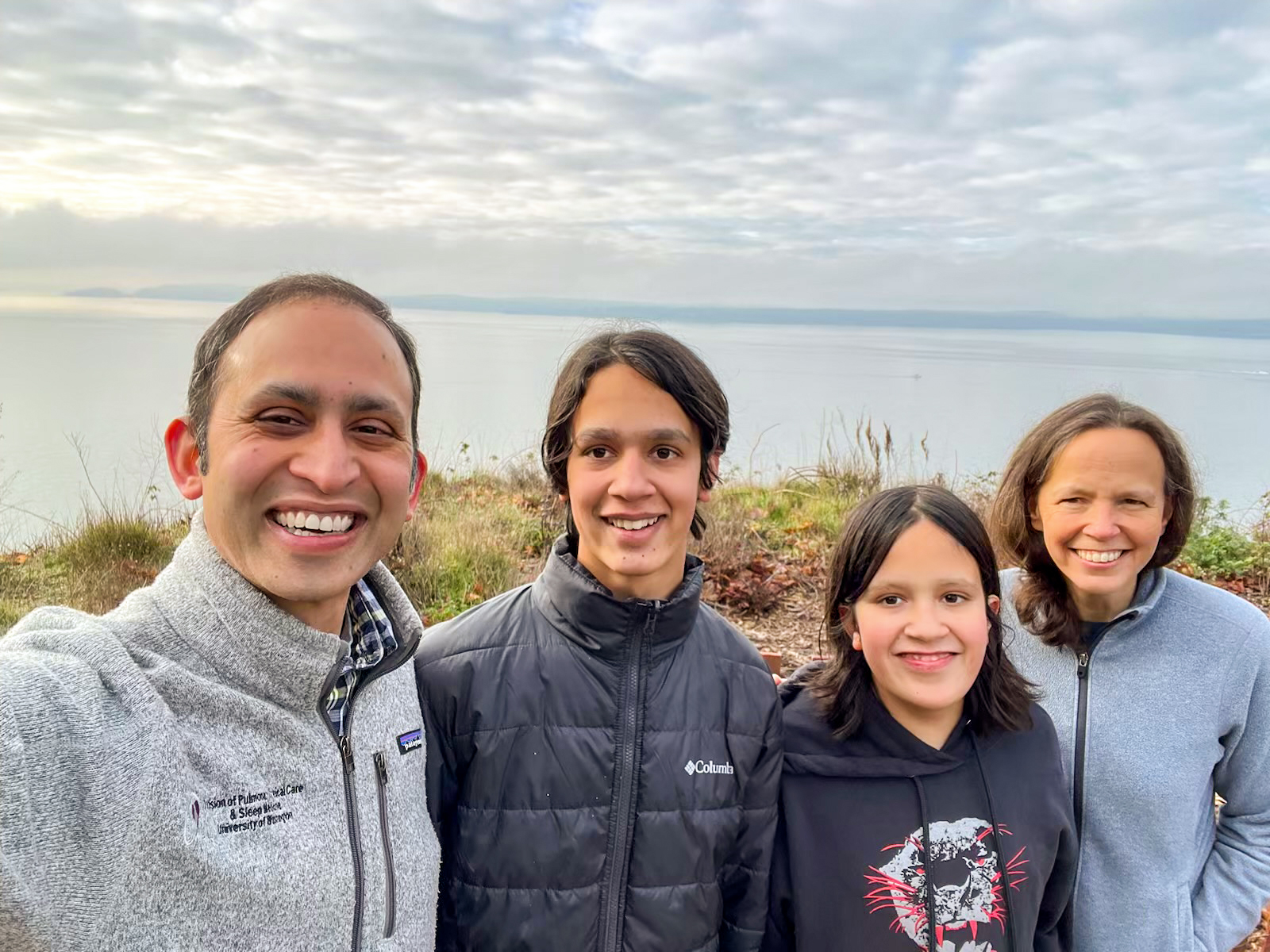 Cole family enjoying a beach day