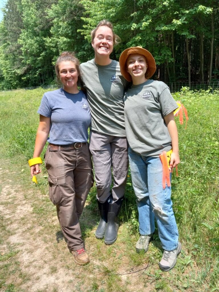 Ava Loncharte '25 and fellow Environmental Stewardship students smiling