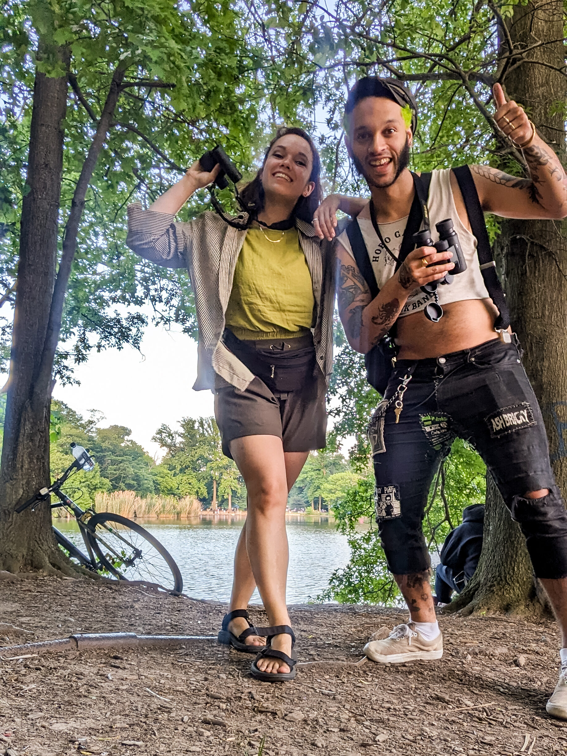 Maren is birding in Prospect, New York, with her cousin, musician King Strang