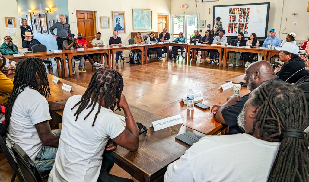 Watts Filmmaker Roundtable Editing Session